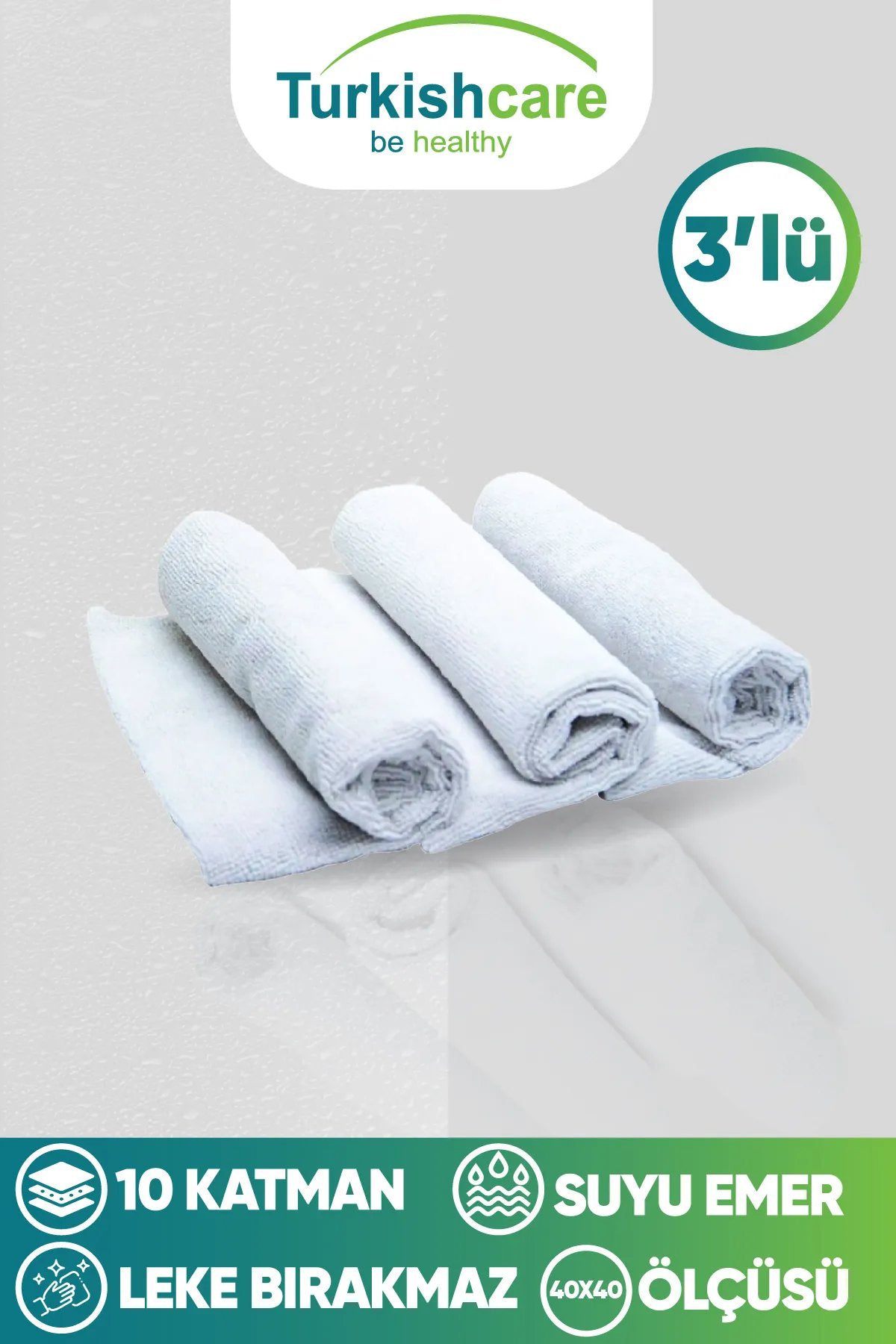 3’lü Ithal Mikrofiber Sihirli Bez Seti Cam Mutfak Ve Oto Temizlik Bezi