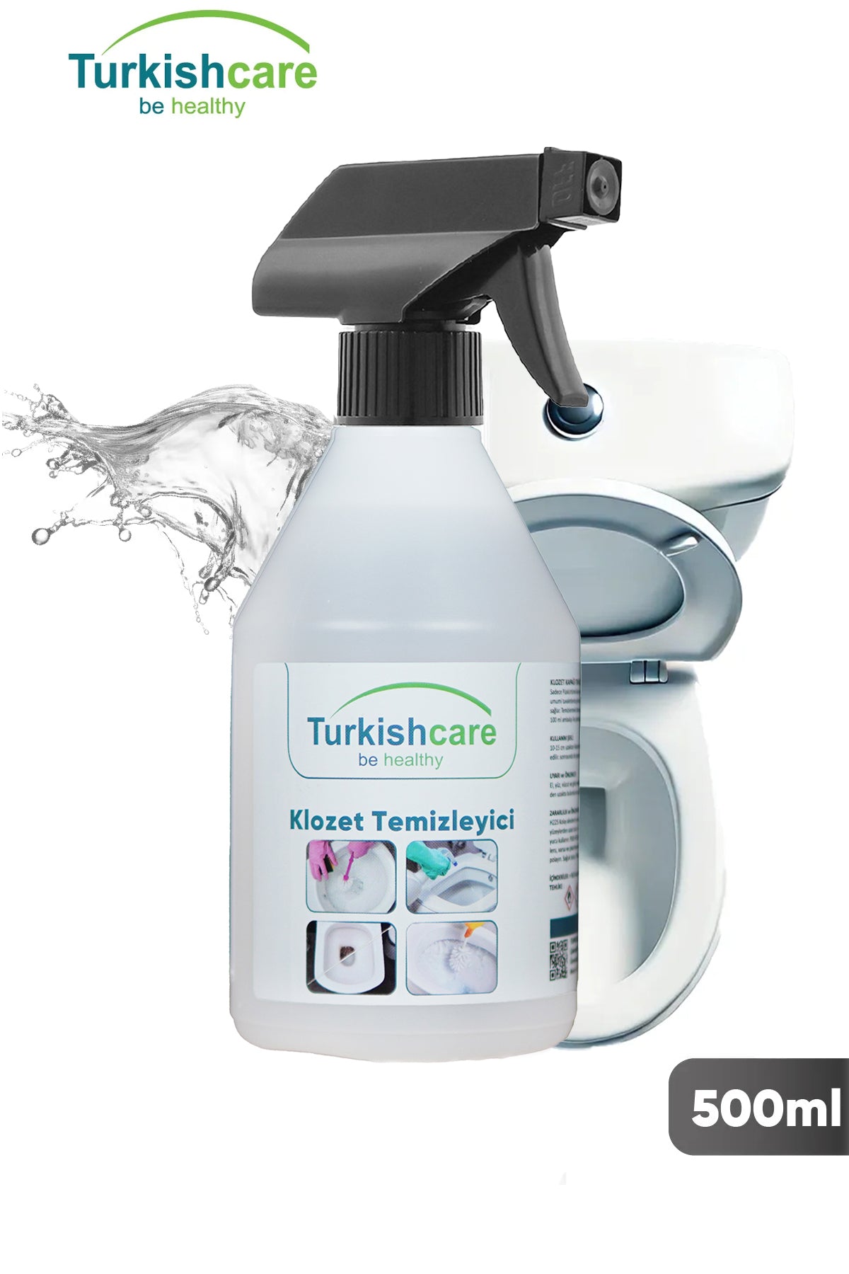 Klozet Kapağı Temizleyici Misafir Öncesi Ve Sonrası Temizlik 500 ml